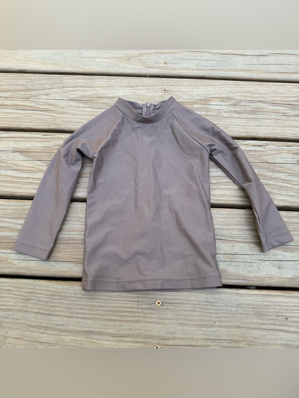 Illoura the Label Taupe Swim Top Rashguard